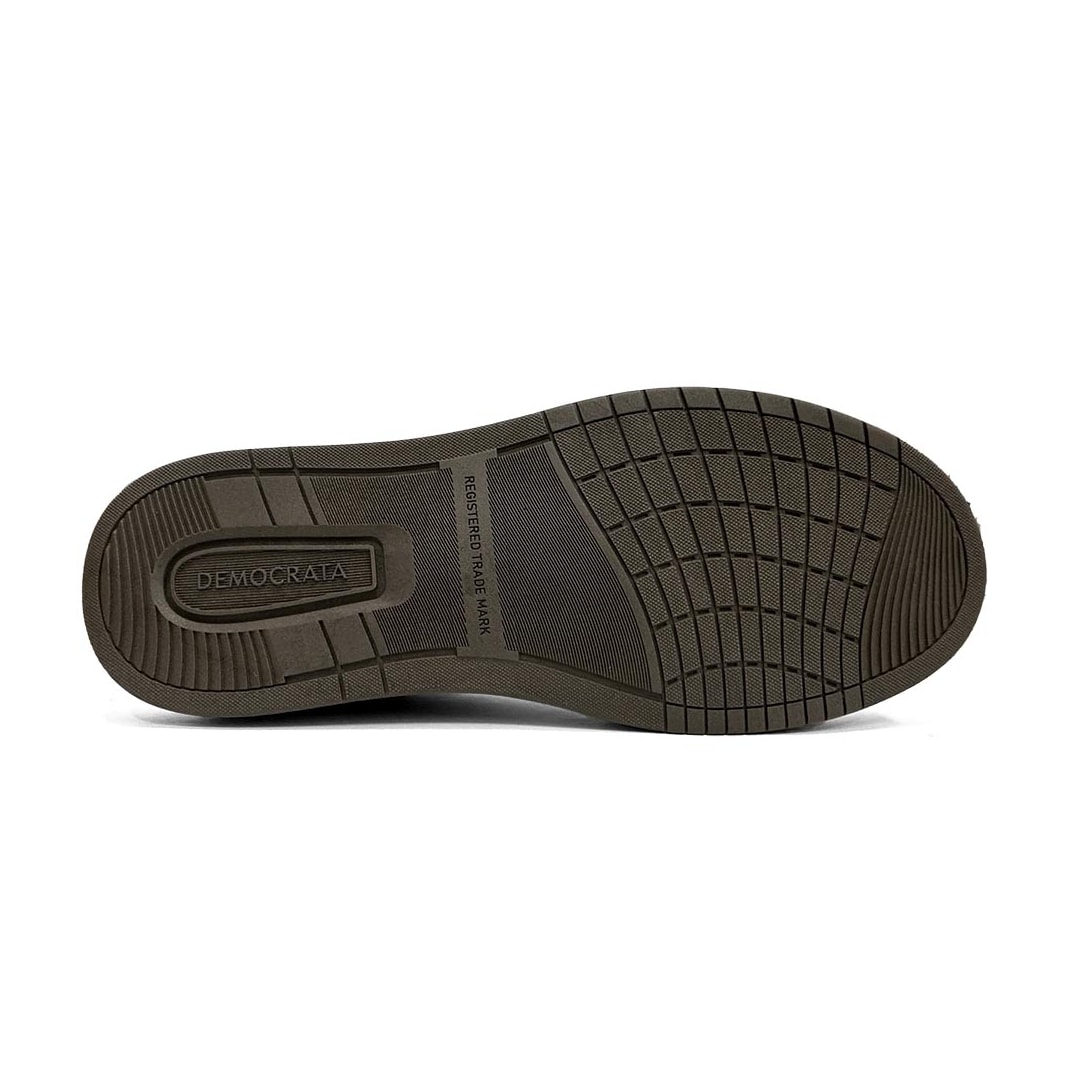 Tenis Democrata Casual Em Couro 240801 Smoke