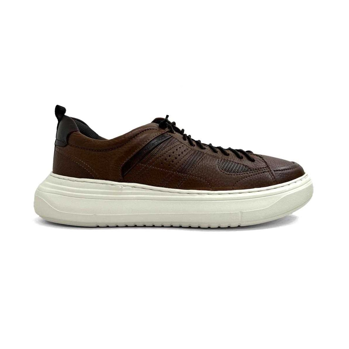 Tênis Democrata Casual Em Couro 526101 Conhaque Tênis Democrata Casual Em Couro 526101 Conhaque