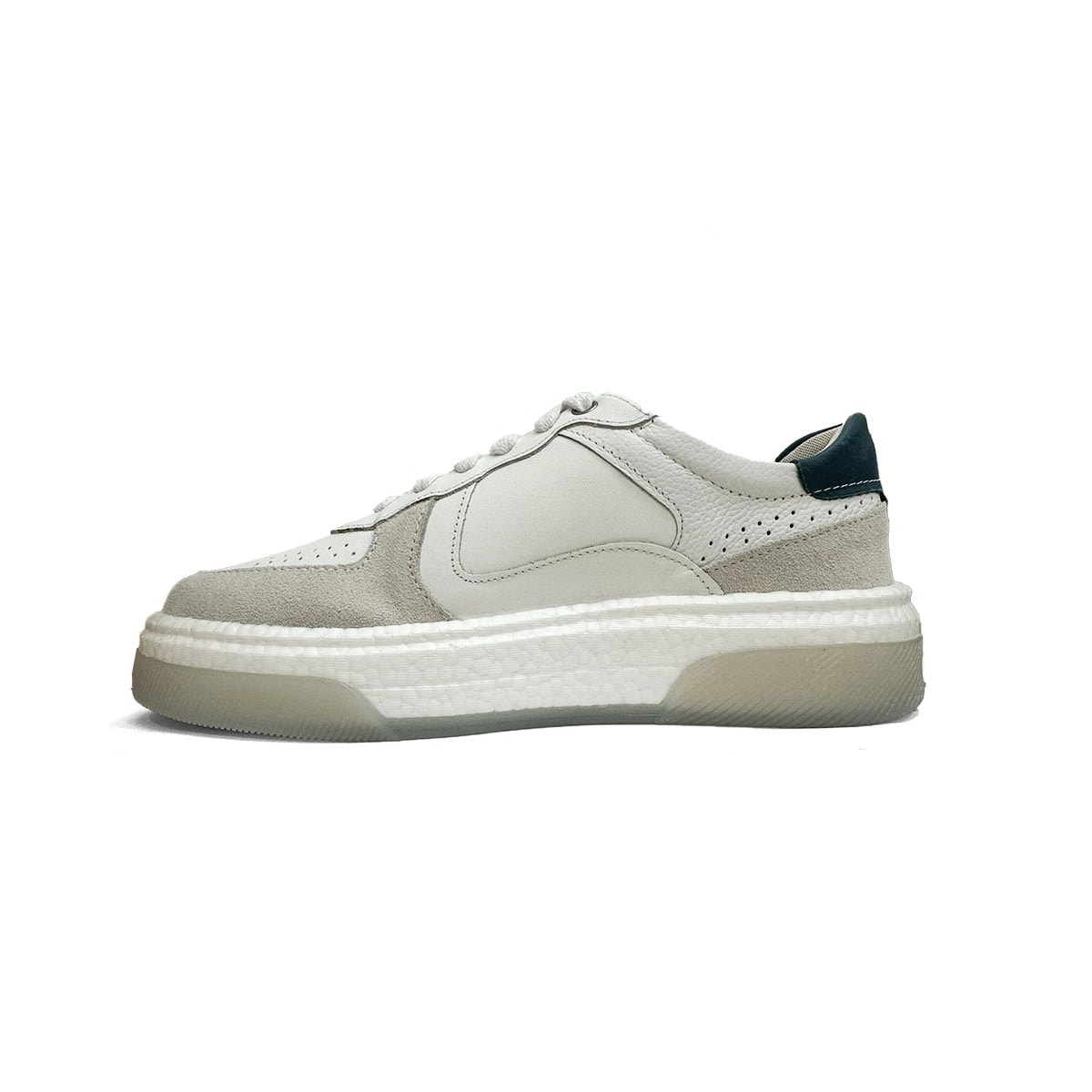 Tênis Democrata Casual Em Couro 623101 Branco