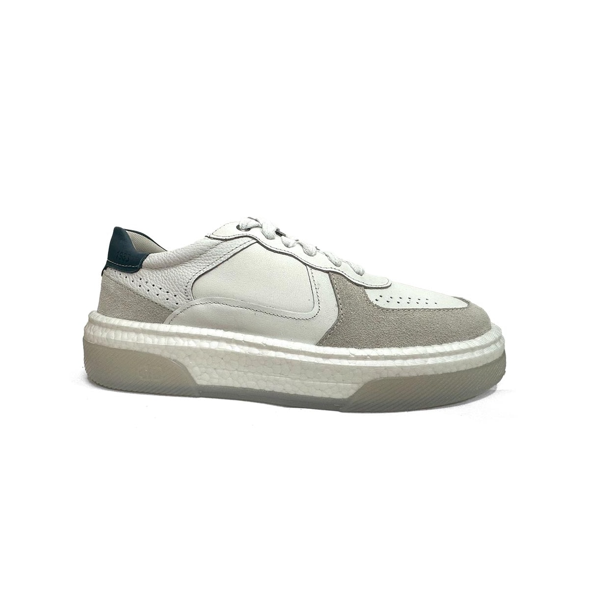 Tênis Democrata Casual Em Couro 623101 Branco