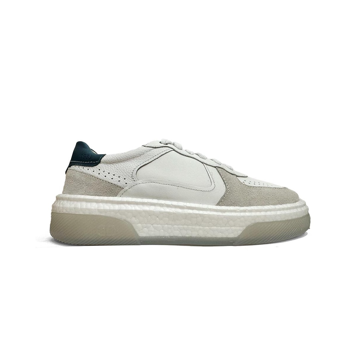 Tênis Democrata Casual Em Couro 623101 Branco
