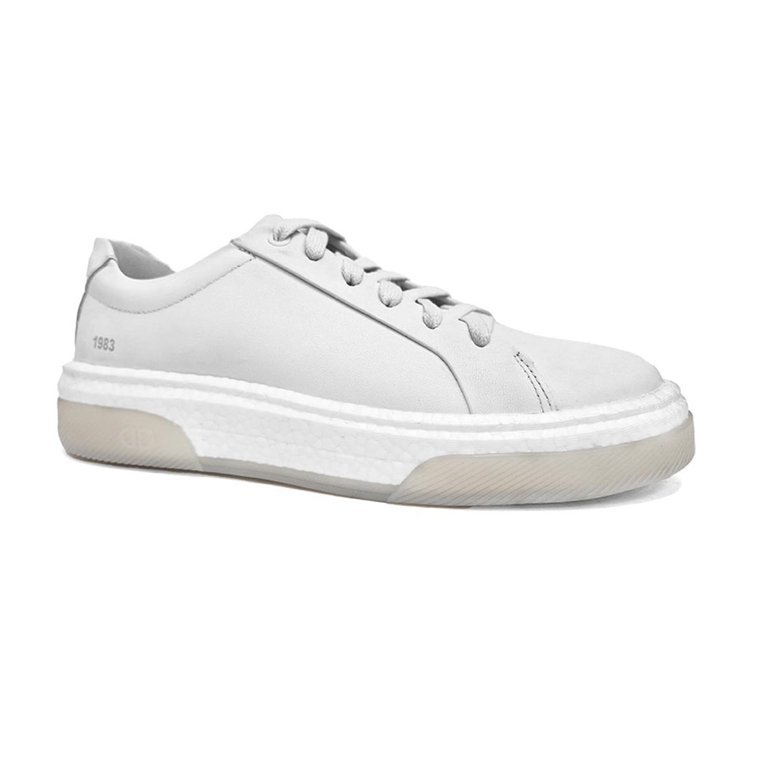 Tênis Democrata Casual Em Couro 623103 Branco