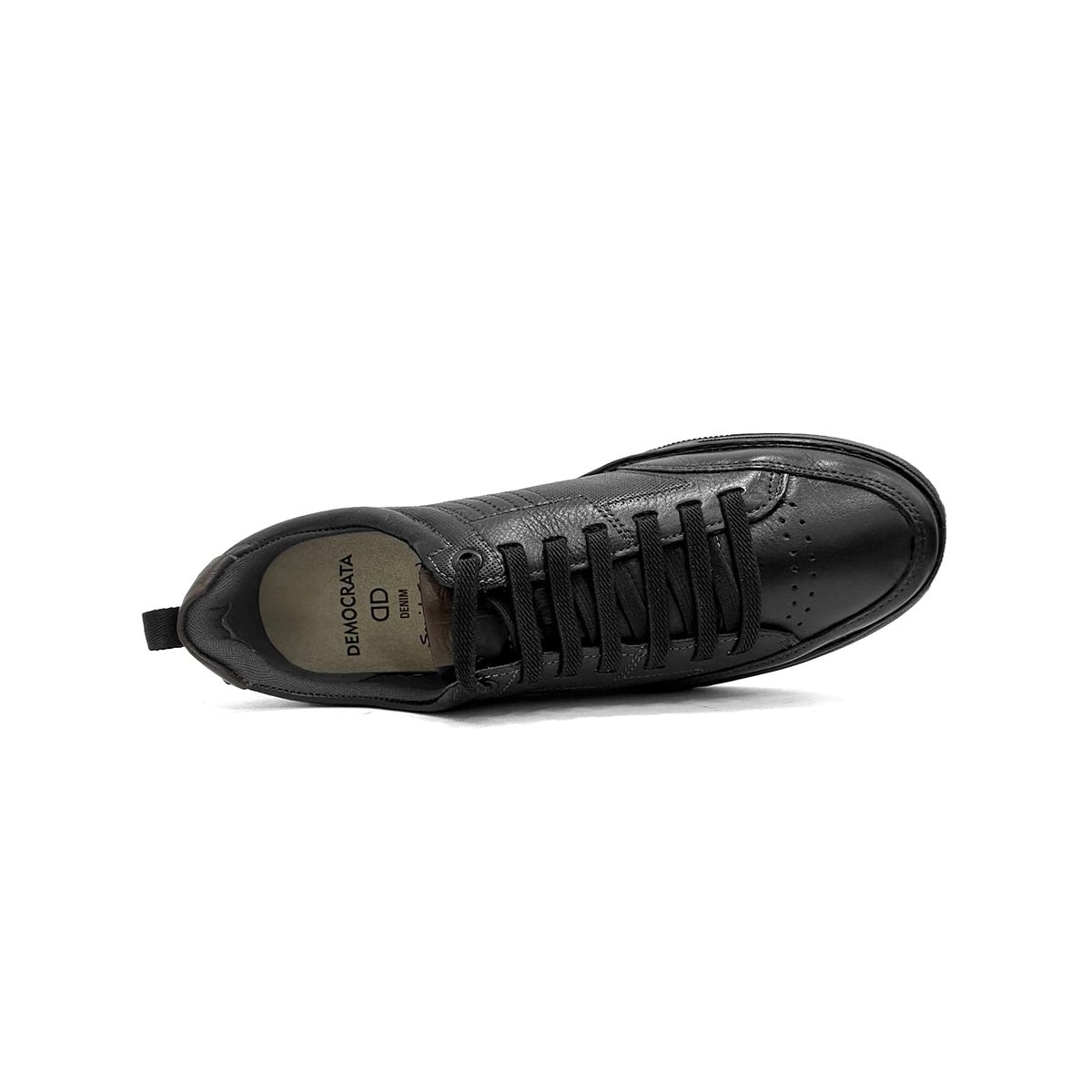 Tênis Democrata Casual Em Couro 640101 Preto Tênis Democrata Casual Em Couro 640101 Preto