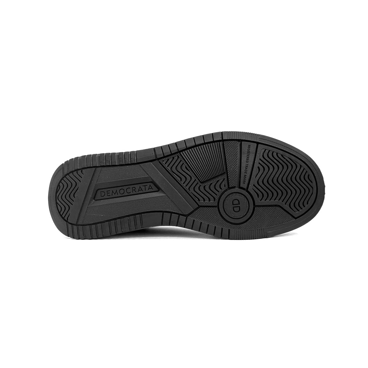 Tênis Democrata Casual Em Couro 640101 Preto