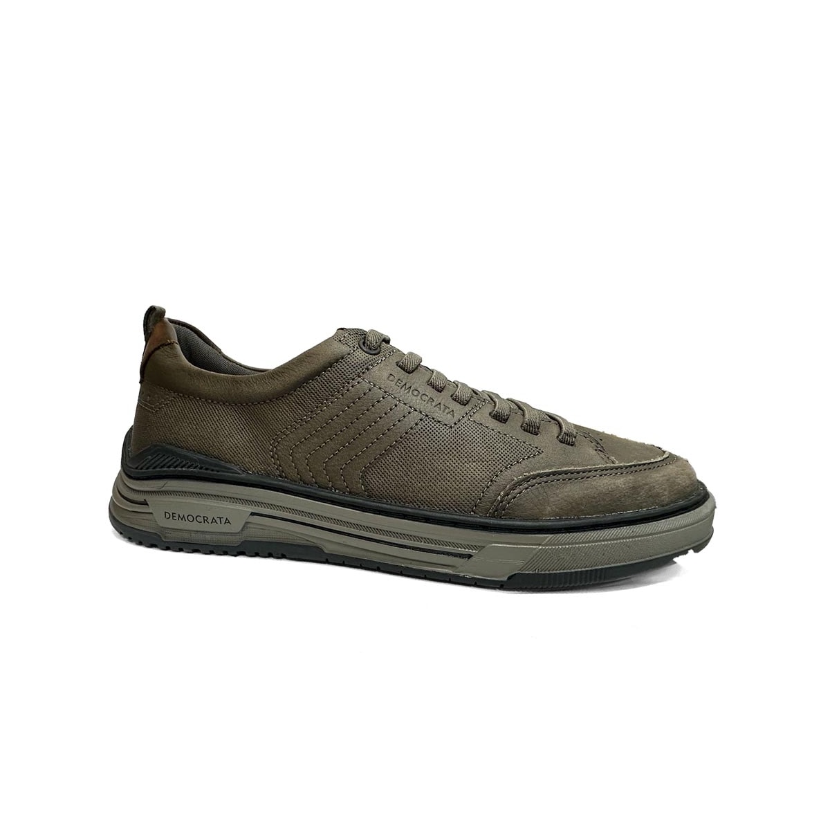 Tênis Democrata Casual Em Couro 640101 Smoke Tênis Democrata Casual Em Couro 640101 Smoke