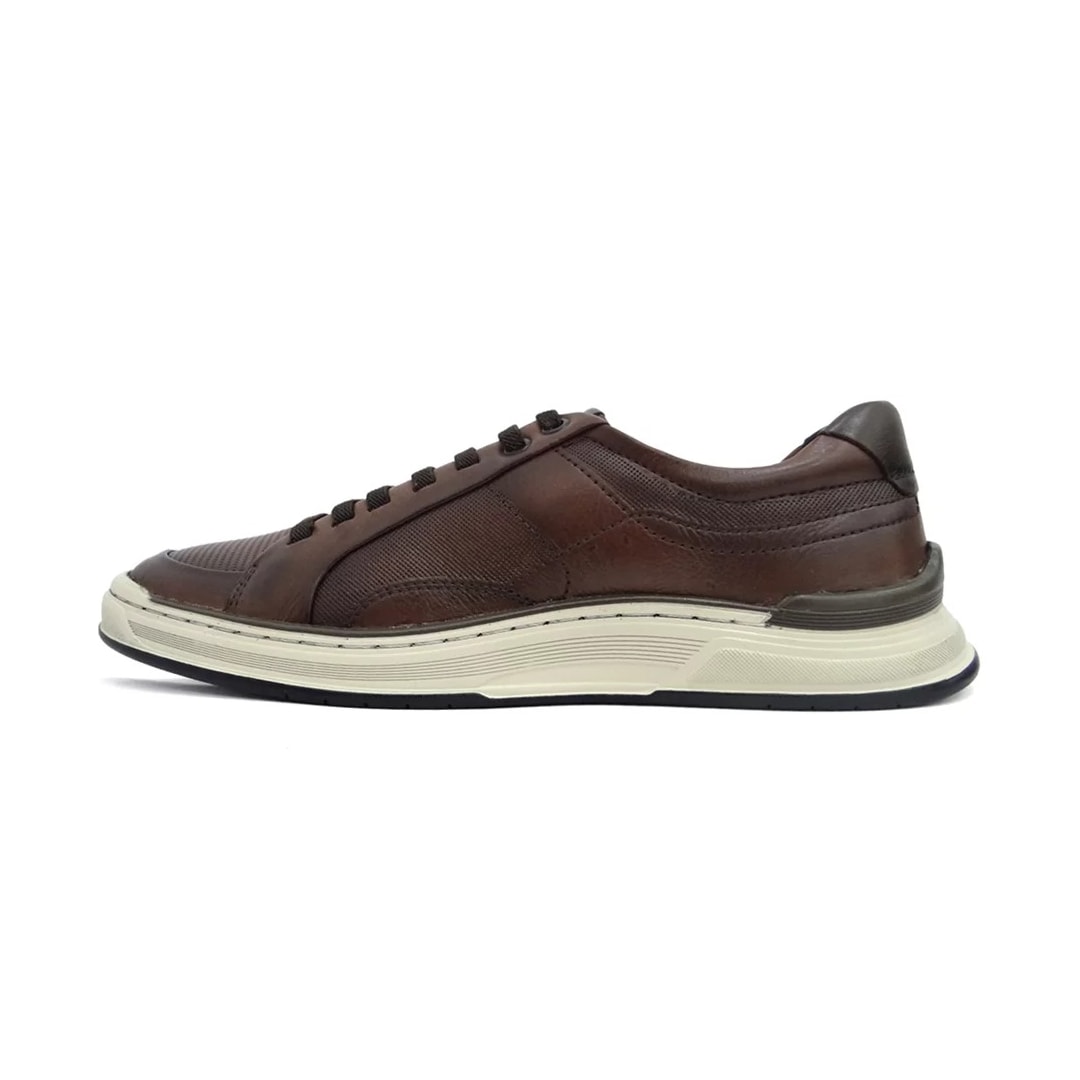Tênis Democrata Casual Masculino 151201 Conhaque