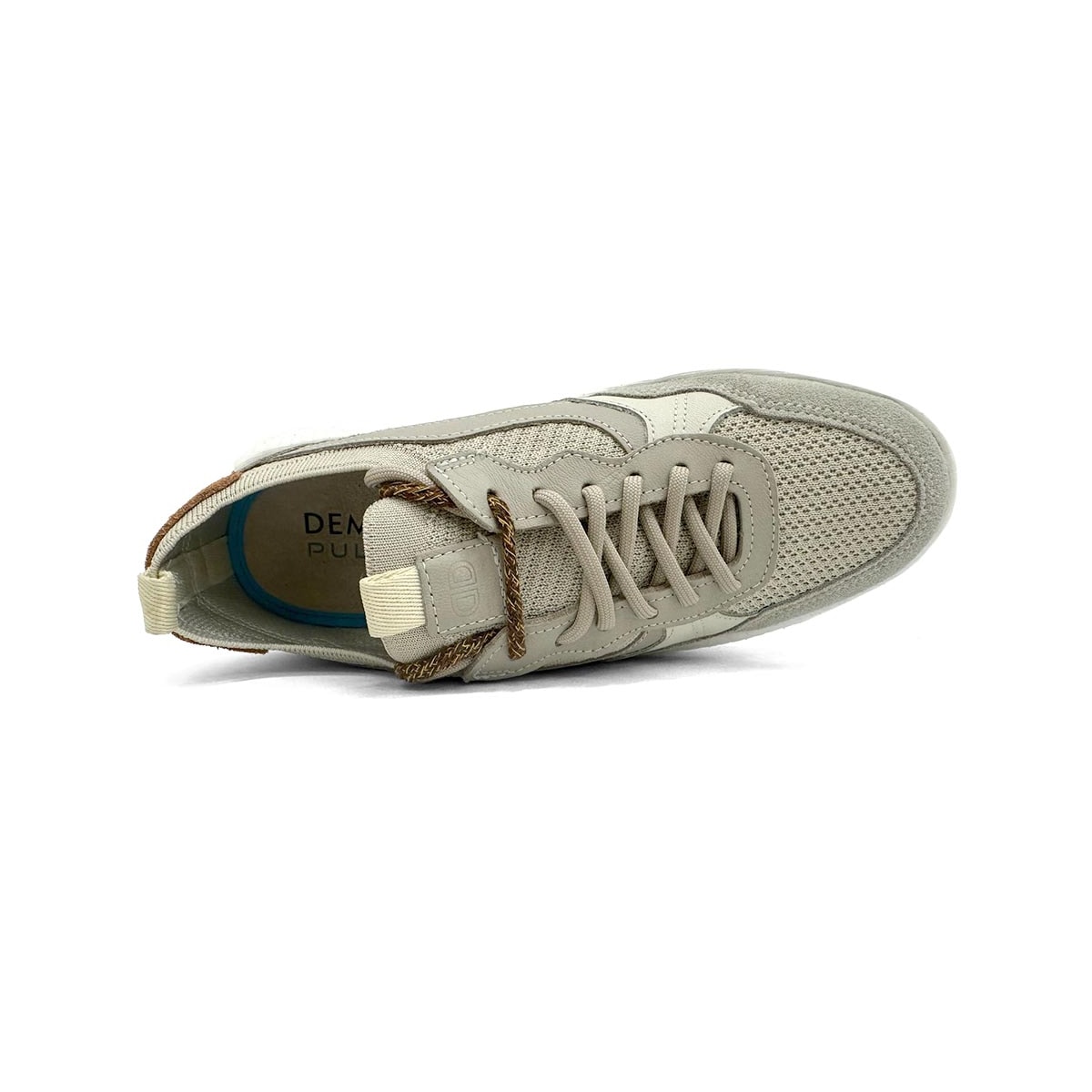 Tênis Democrata Feminino Casual Couro 618102 Off White Tênis Democrata Feminino Casual Couro 618102 Off White