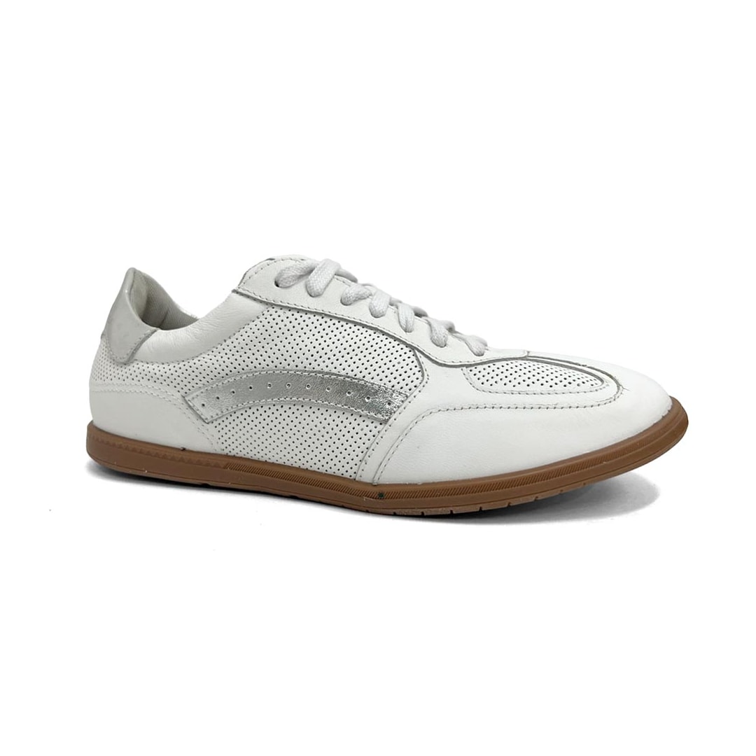 Tênis Democrata Feminino Casual Couro 657101 Branco