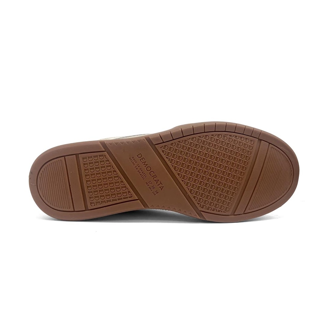 Tênis Democrata Feminino Casual Couro 657101 Neve