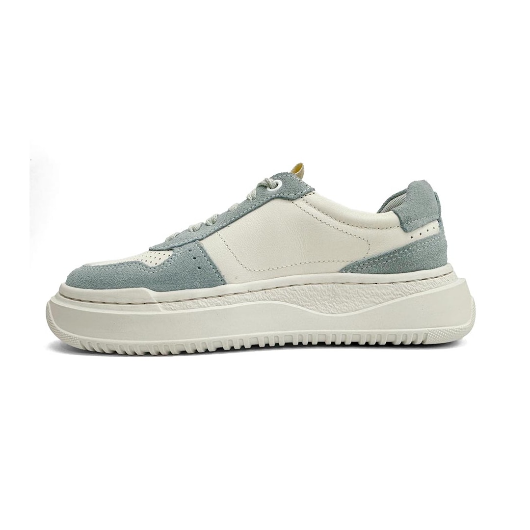 Tênis Democrata Feminino Casual De Couro 616101 Azul Claro Tênis Democrata Feminino Casual De Couro 616101 Azul Claro