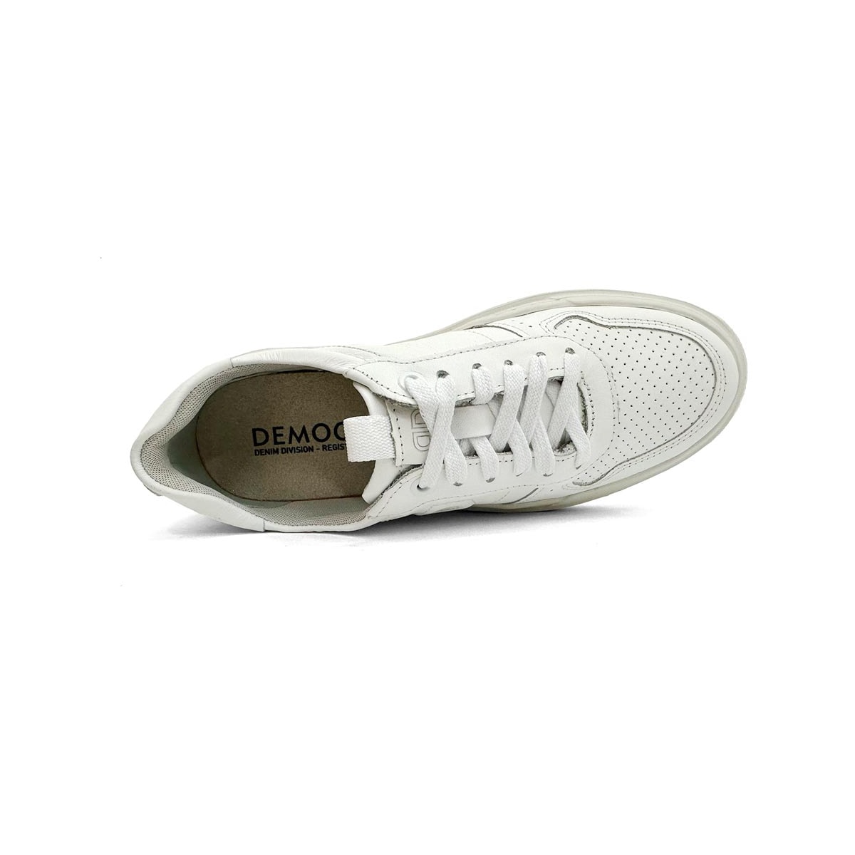 Tênis Democrata Feminino Casual De Couro 616101 Branco Tênis Democrata Feminino Casual De Couro 616101 Branco