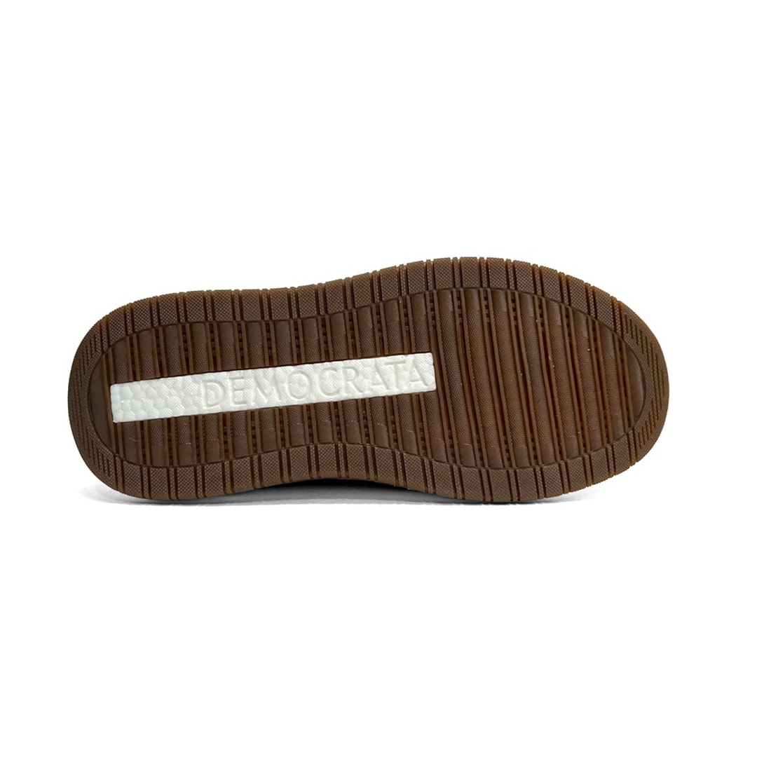 Tênis Democrata Feminino Casual De Couro 618104 Areia