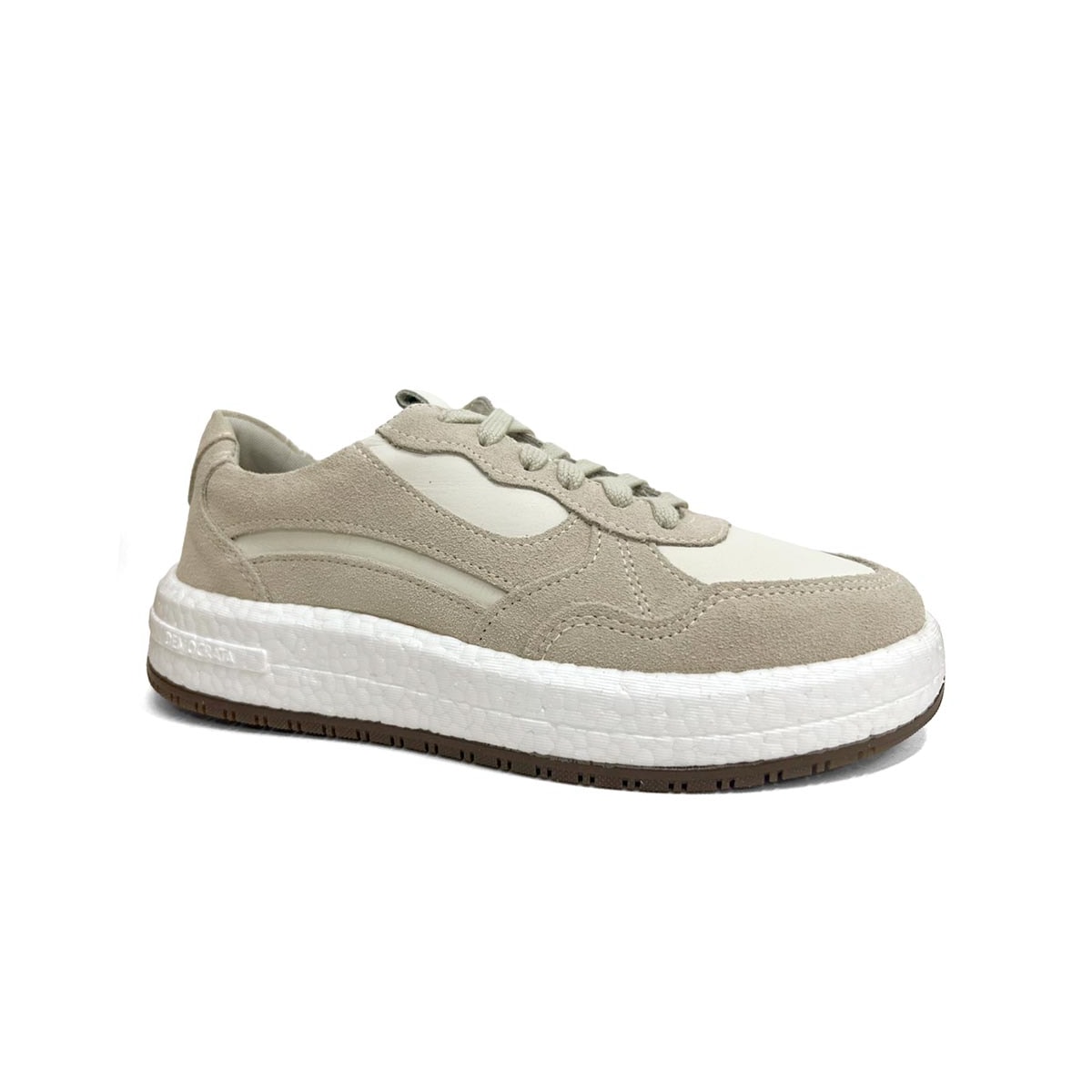 Tênis Democrata Feminino Casual De Couro 618104 Neve Tênis Democrata Feminino Casual De Couro 618104 Neve