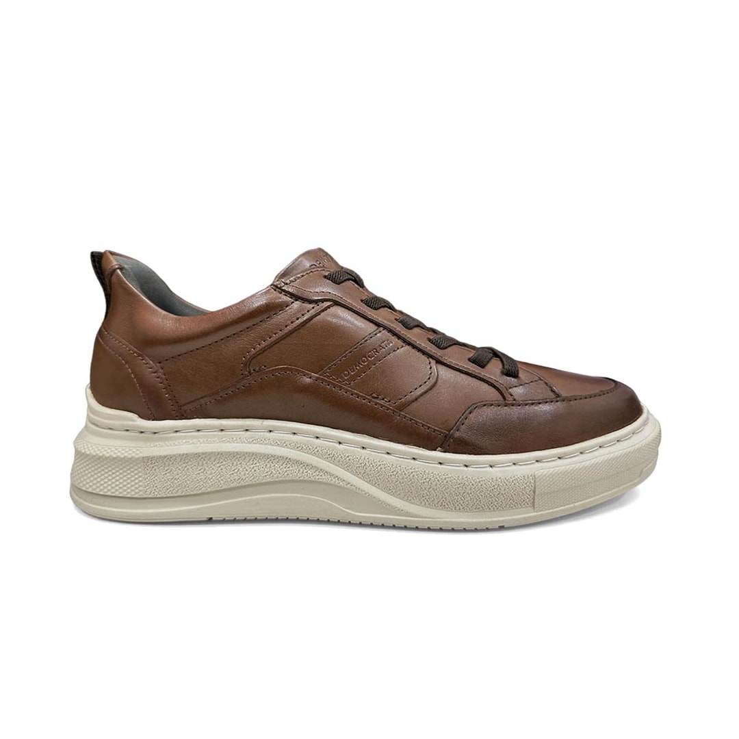 Tênis Democrata Masculino Casual Couro 653101 Conhaque Tênis Democrata Masculino Casual Couro 653101 Conhaque