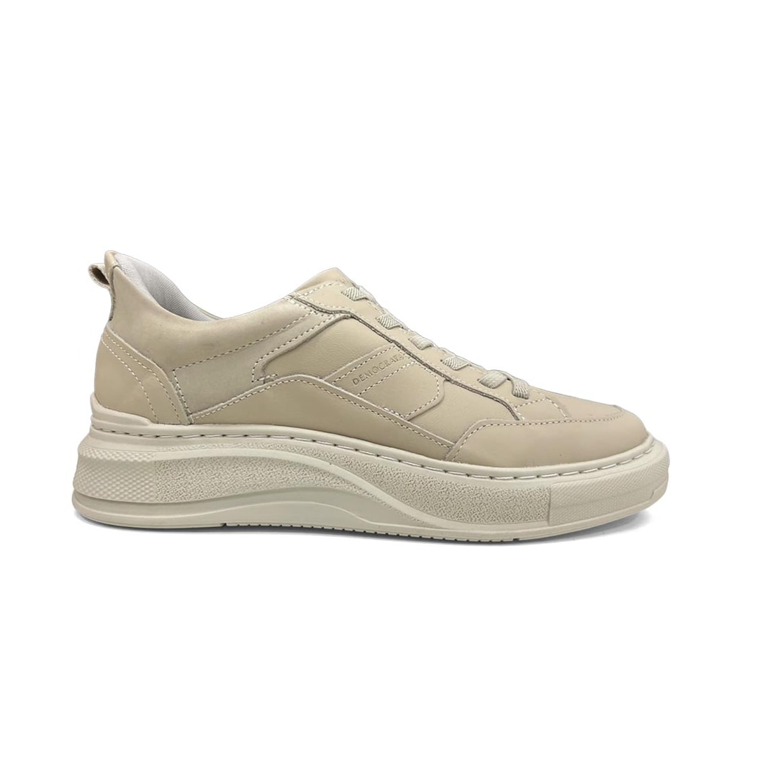 Tênis Democrata Masculino Casual Couro 653101 Creme Tênis Democrata Masculino Casual Couro 653101 Creme