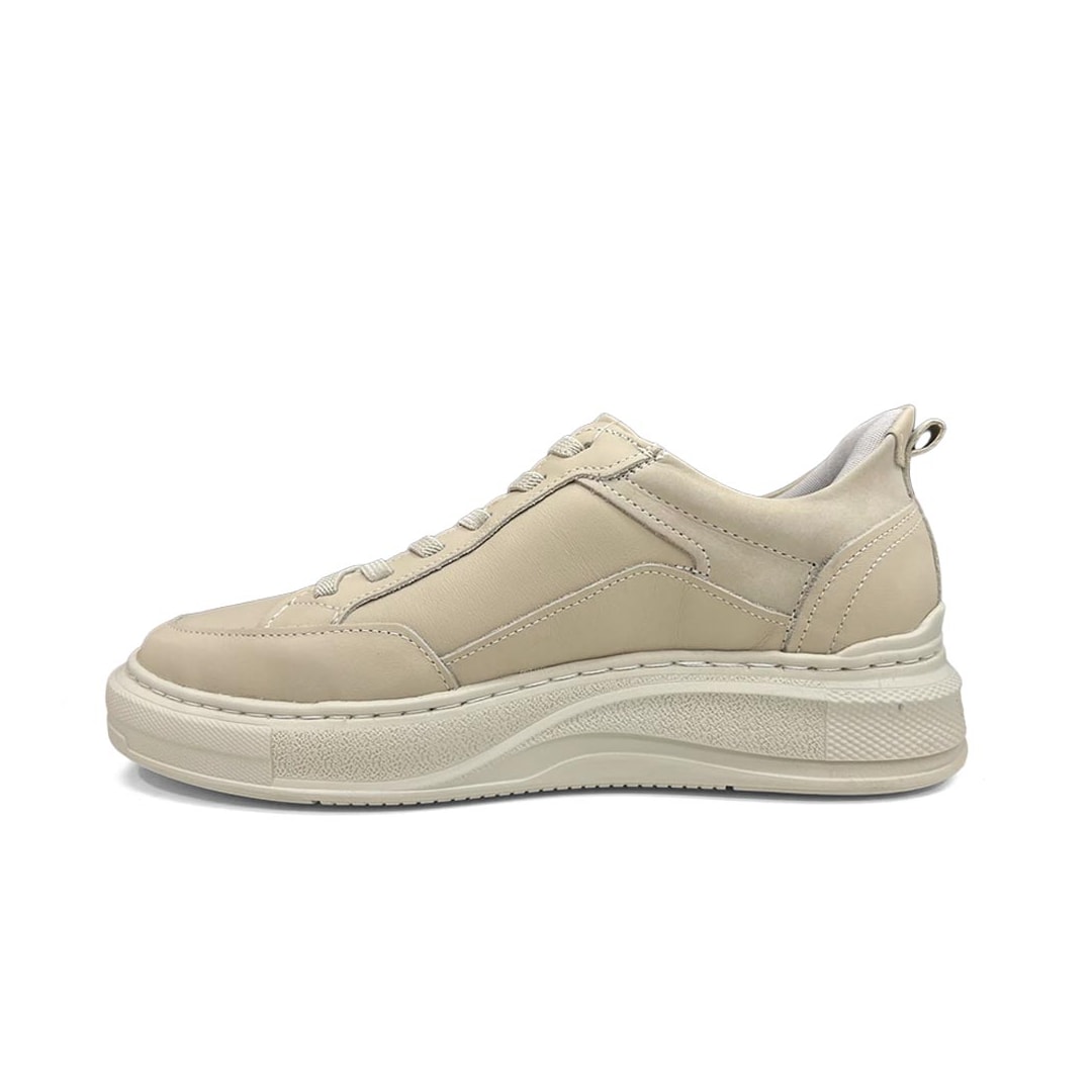 Tênis Democrata Masculino Casual Couro 653101 Creme Tênis Democrata Masculino Casual Couro 653101 Creme