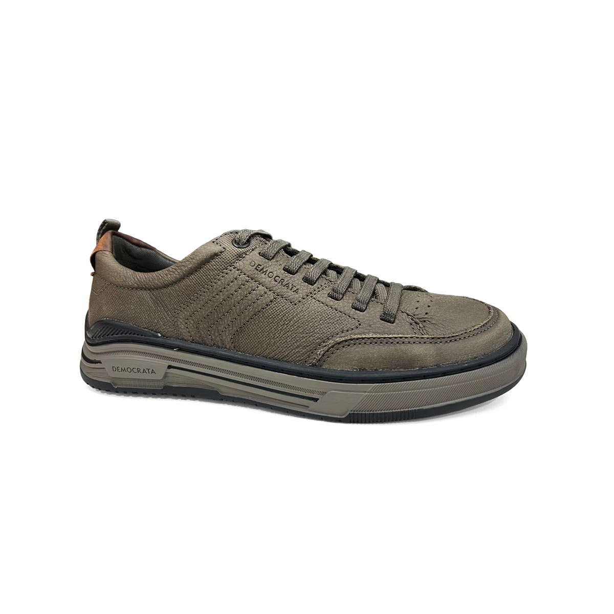 Tênis Democrata Masculino Casual Couro Dylan 640101 Smoke Tênis Democrata Masculino Casual Couro Dylan 640101 Smoke