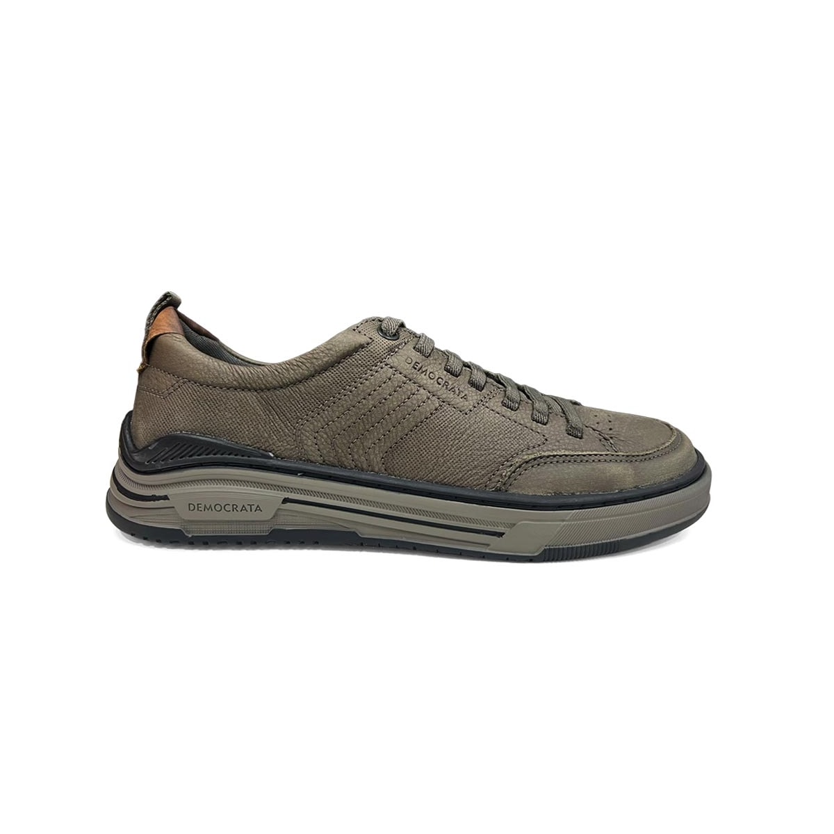 Tênis Democrata Masculino Casual Couro Dylan 640101 Smoke Tênis Democrata Masculino Casual Couro Dylan 640101 Smoke