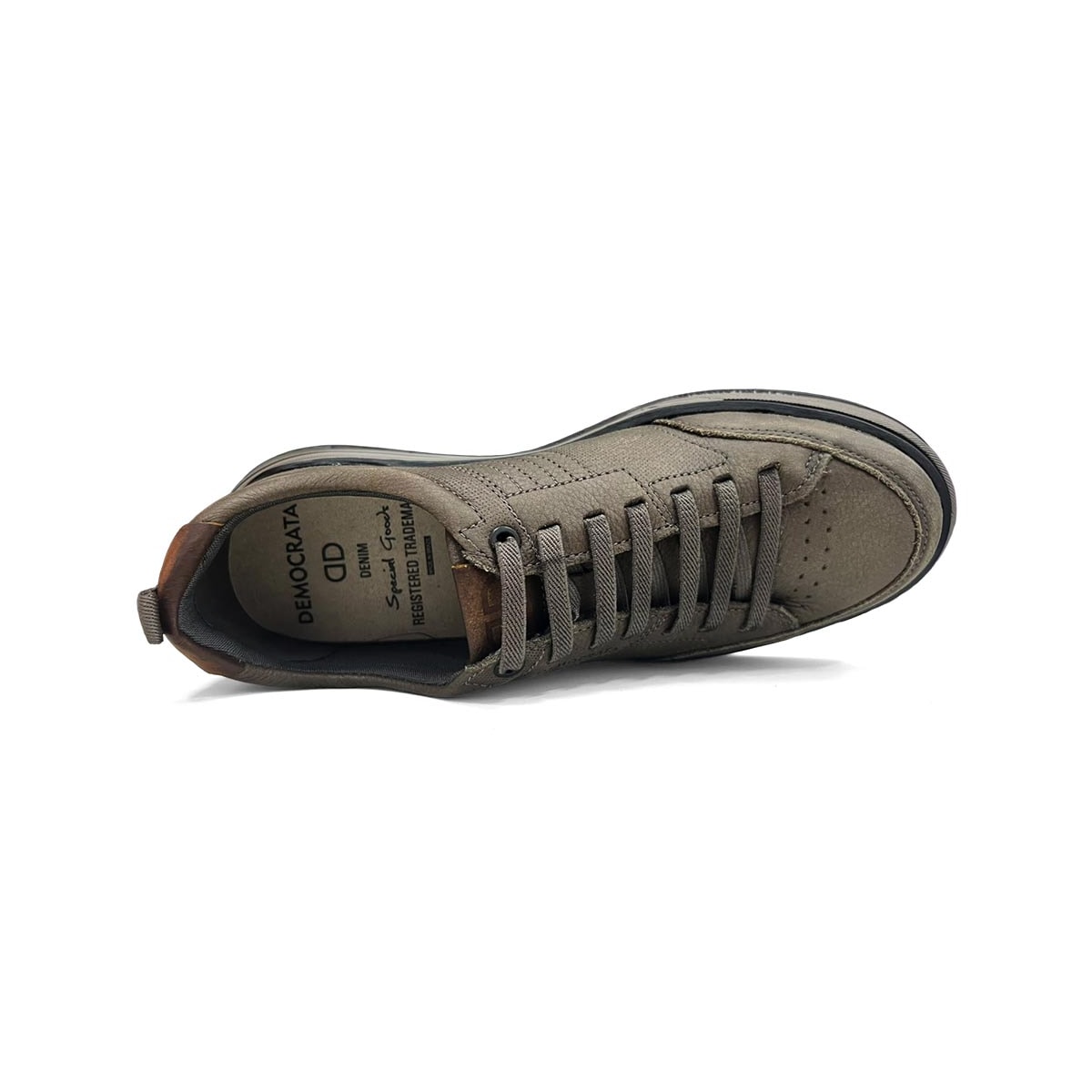 Tênis Democrata Masculino Casual Couro Dylan 640101 Smoke Tênis Democrata Masculino Casual Couro Dylan 640101 Smoke