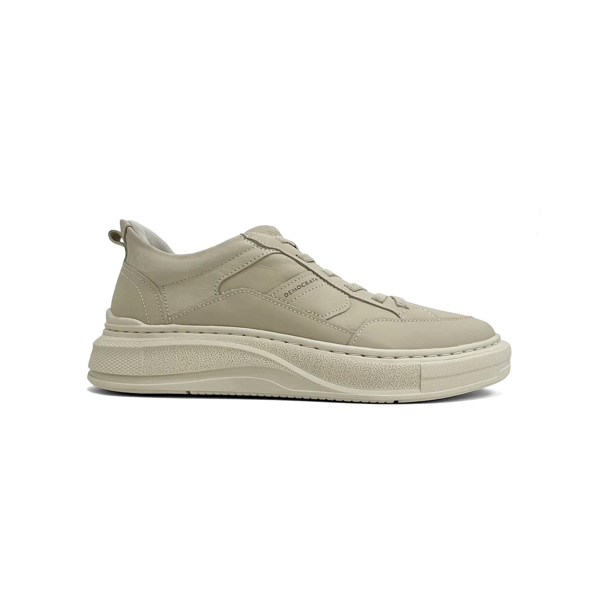 Tênis Democrata Masculino Casual Em Couro 653101 Creme Tênis Democrata Masculino Casual Em Couro 653101 Creme