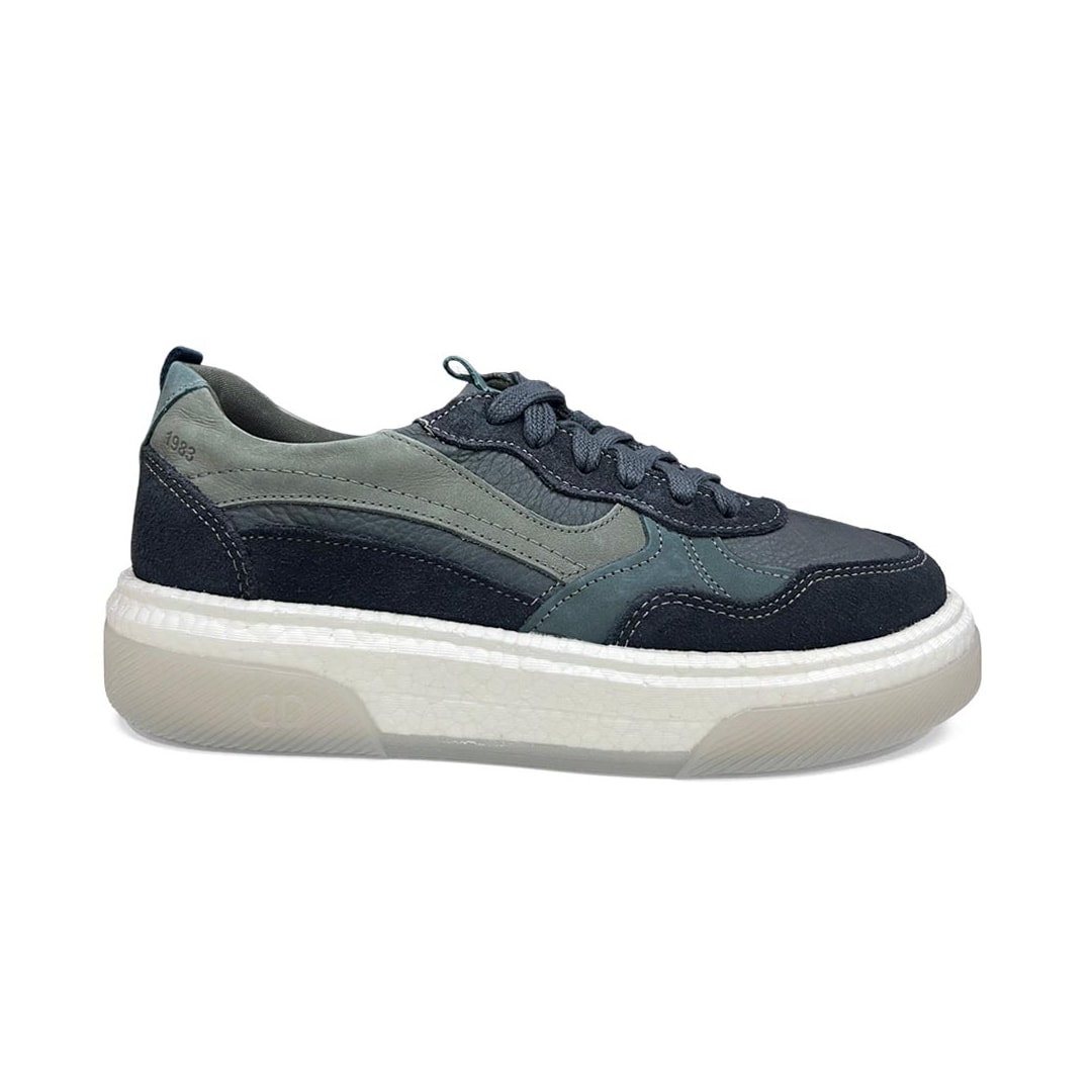 Tênis Democrata Masculino Couro Pulse 623105 Space/Navy