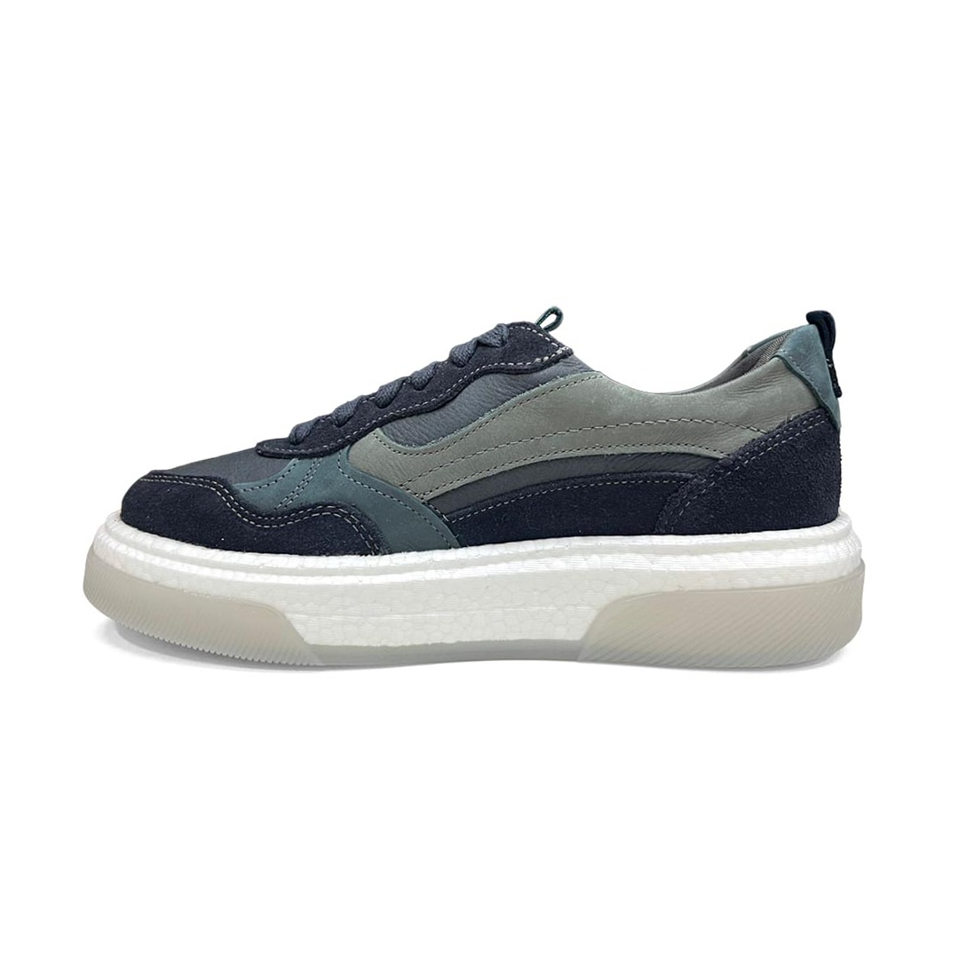 Tênis Democrata Masculino Couro Pulse 623105 Space/Navy