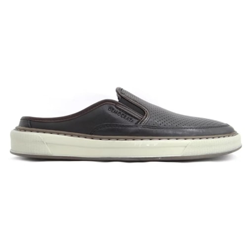 Tenis Democrata Mule Casual Masculino 257105 Preto/Tabaco