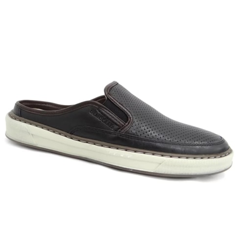 Tenis Democrata Mule Casual Masculino 257105 Preto/Tabaco