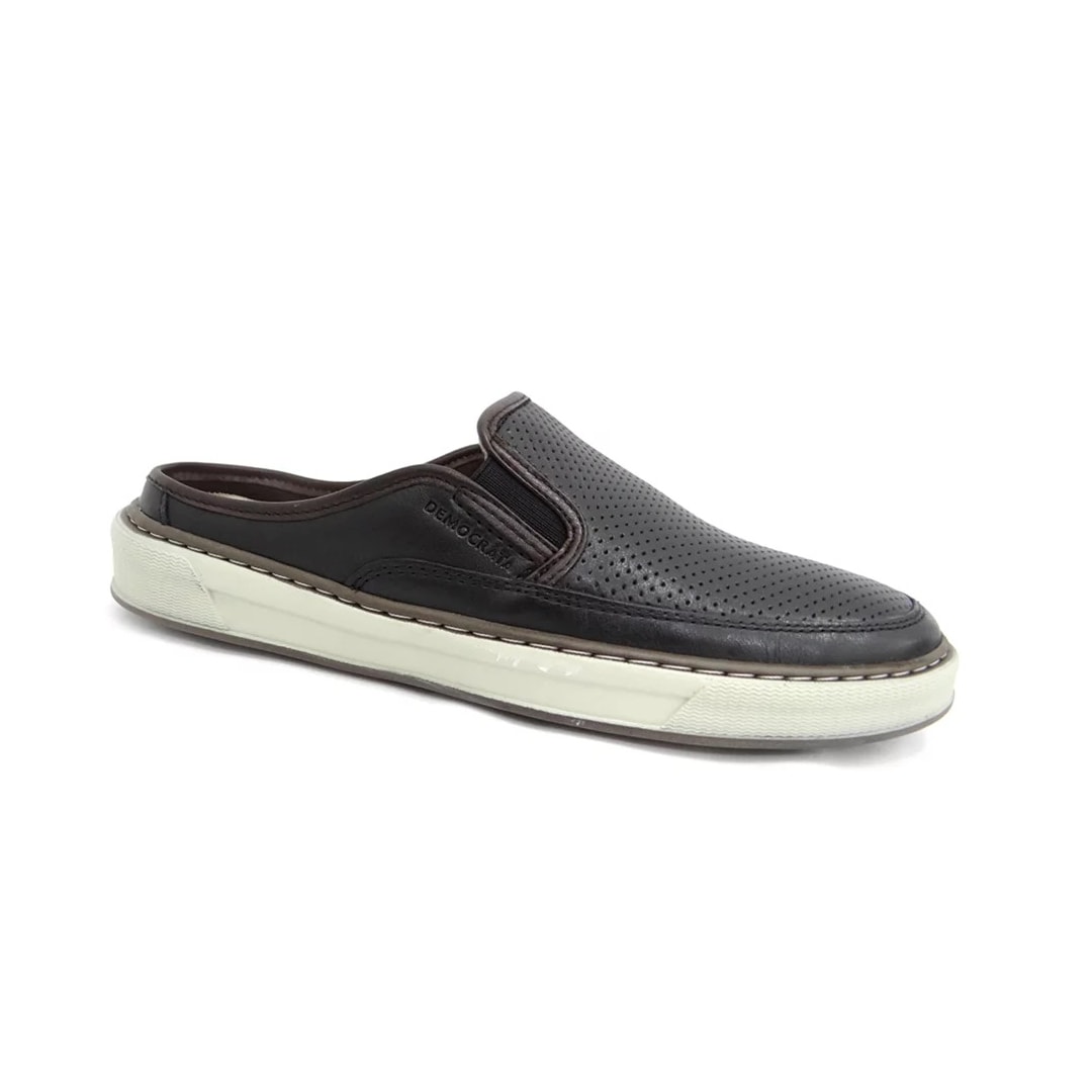Tênis Democrata Mule Casual Masculino 257105 Preto/Tabaco