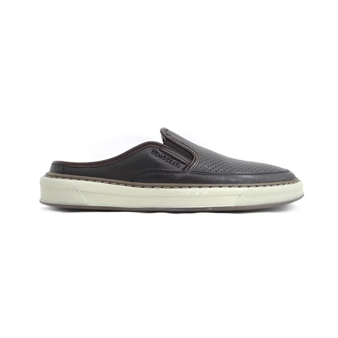 Tênis Democrata Mule Casual Masculino 257105 Preto/Tabaco