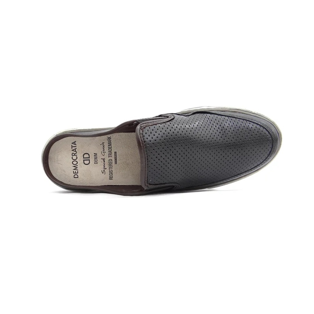 Tênis Democrata Mule Casual Masculino 257105 Preto/Tabaco