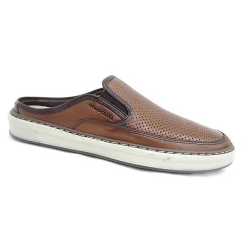 Tenis Democrata Mule Casual Masculino 257105 Tan/Tabaco