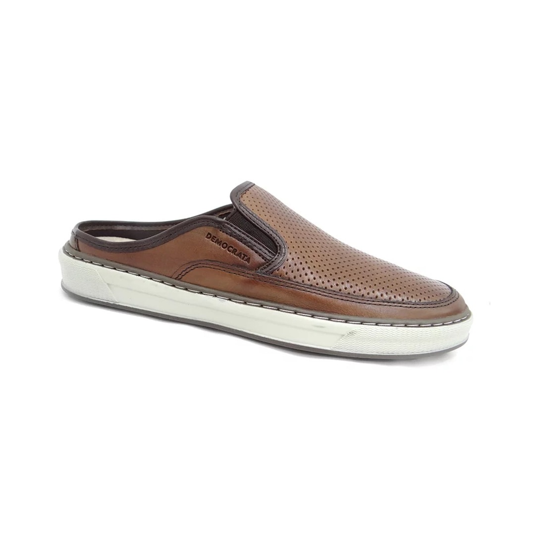 Tênis Democrata Mule Casual Masculino 257105 Tan/Tabaco