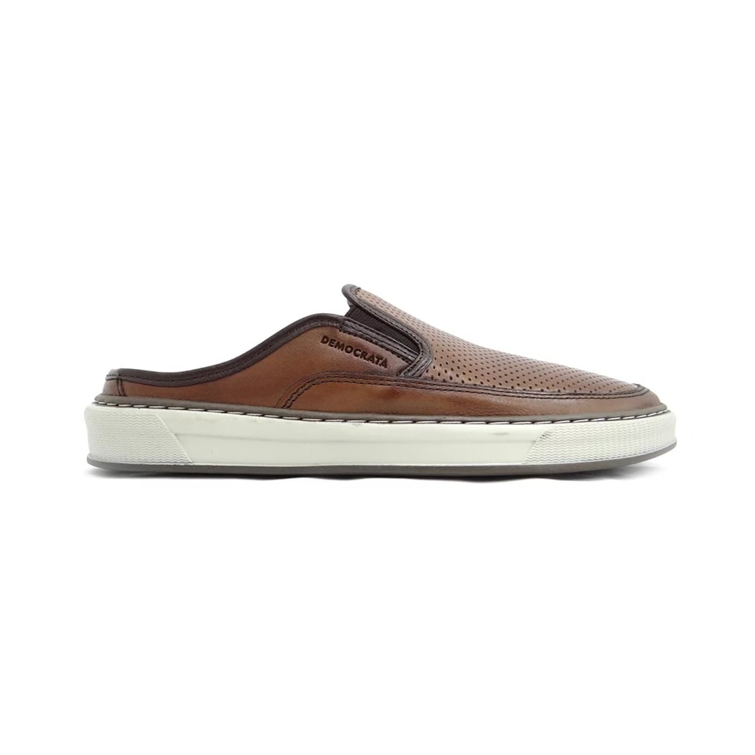 Tênis Democrata Mule Casual Masculino 257105 Tan/Tabaco