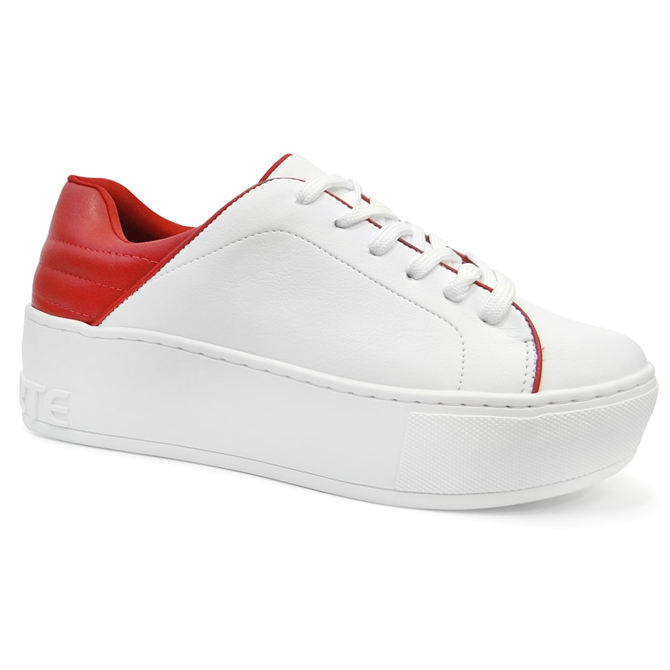 tenis vermelho feminino via marte
