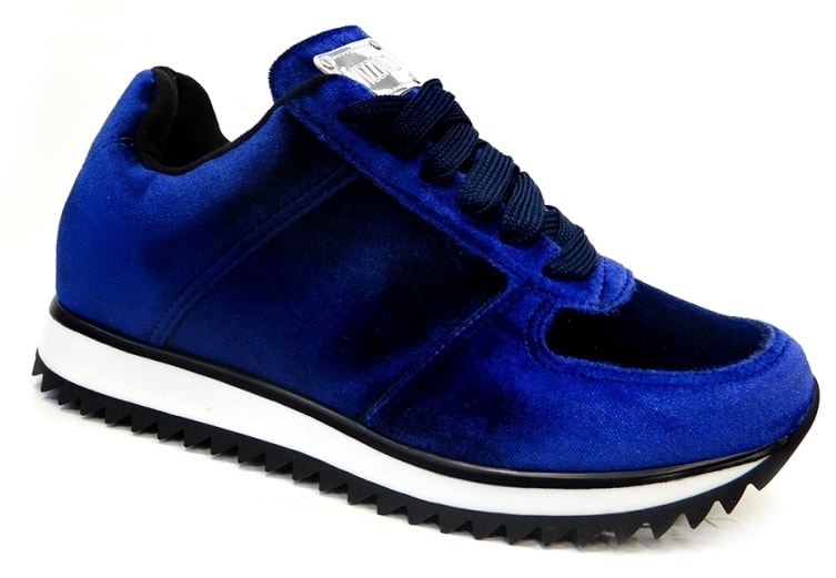 tenis vizzano veludo azul