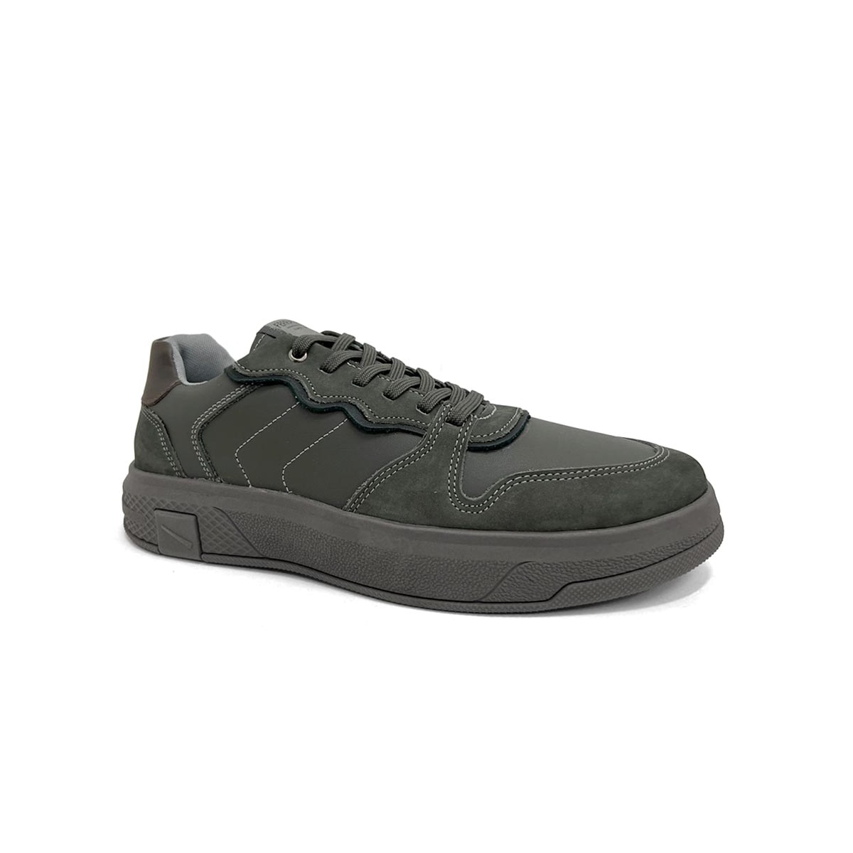 Tênis Ferracini Casual Couro Dream 9061-683B Titanium Chumbo Tênis Ferracini Casual Couro Dream 9061-683B Titanium Chumbo