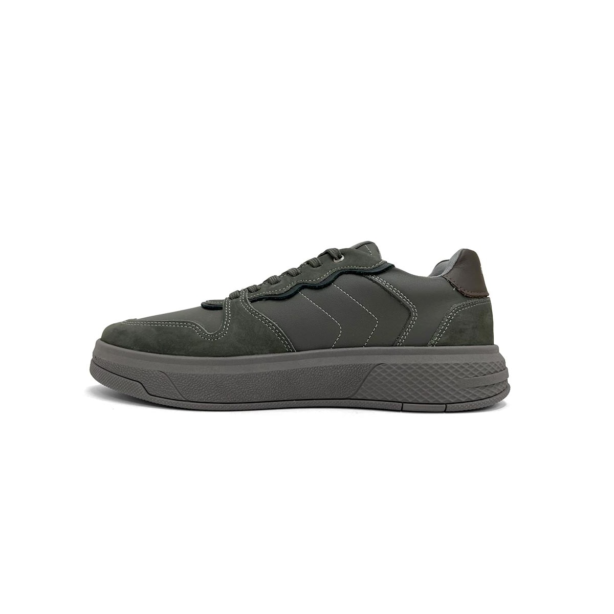 Tênis Ferracini Casual Couro Dream 9061-683B Titanium Chumbo Tênis Ferracini Casual Couro Dream 9061-683B Titanium Chumbo