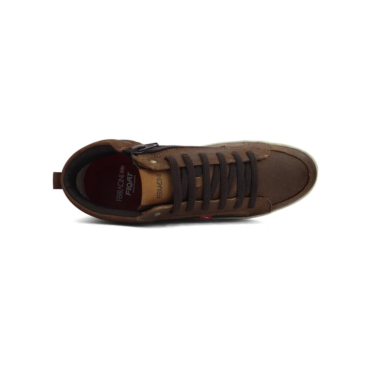 Tênis Ferracini Casual Couro Pulse 2264A Chocolate