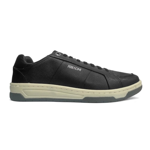 Detalhe - Tênis Ferracini Casual Masculino 8050-617 Vox Ba Preto