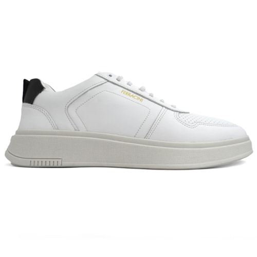 Detalhe - Tênis Ferracini Casual Masculino 9314-678 Branco