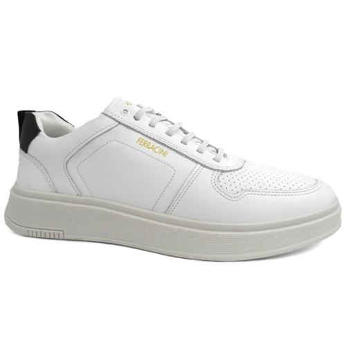 Detalhe - Tênis Ferracini Casual Masculino 9314-678 Branco