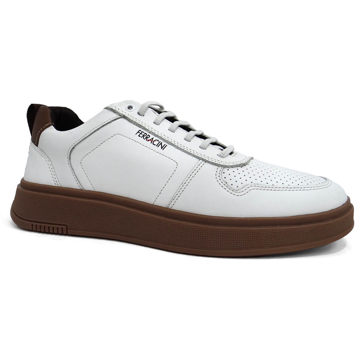 Tênis Ferracini Casual Masculino 9314-678 Branco - Linha Conforto