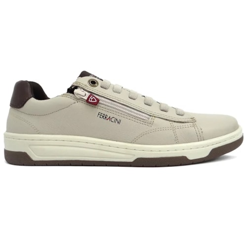 Detalhe - Tênis Ferracini Casual Vox Ba 8052-617 Cinza Claro