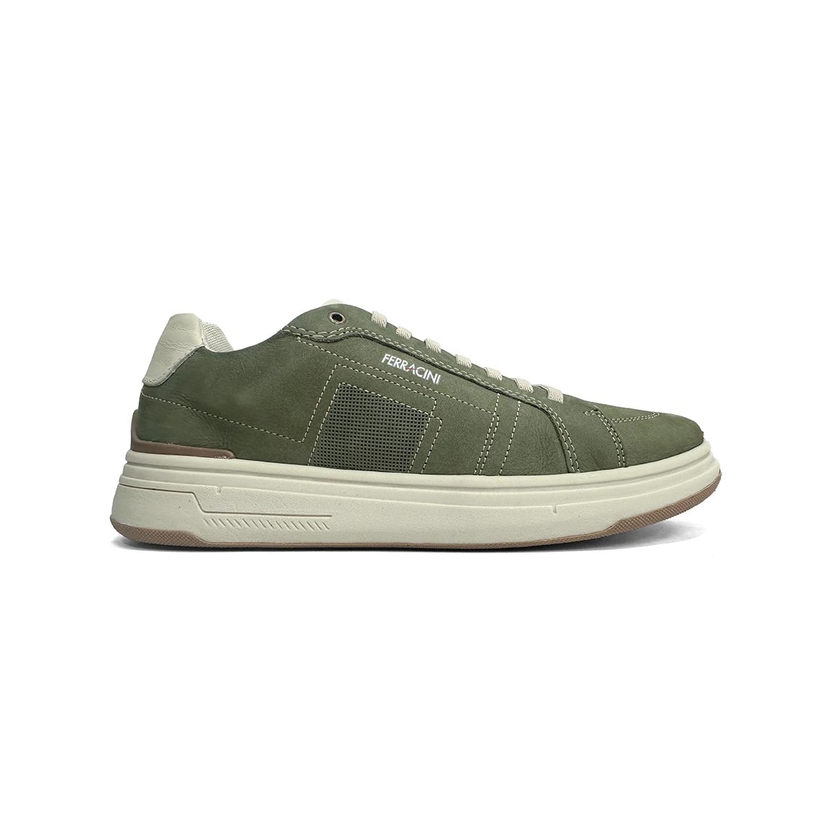 Tênis Ferracini Masculino Couro 7161-683E Verde Militar Tênis Ferracini Masculino Couro 7161-683E Verde Militar