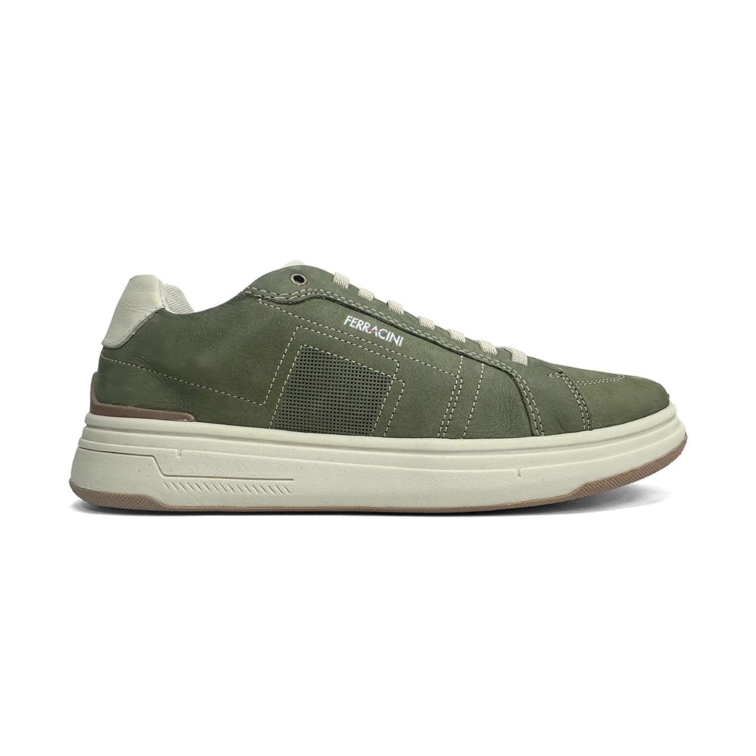 Tênis Ferracini Masculino Couro 7161-683E Verde Militar Tênis Ferracini Masculino Couro 7161-683E Verde Militar