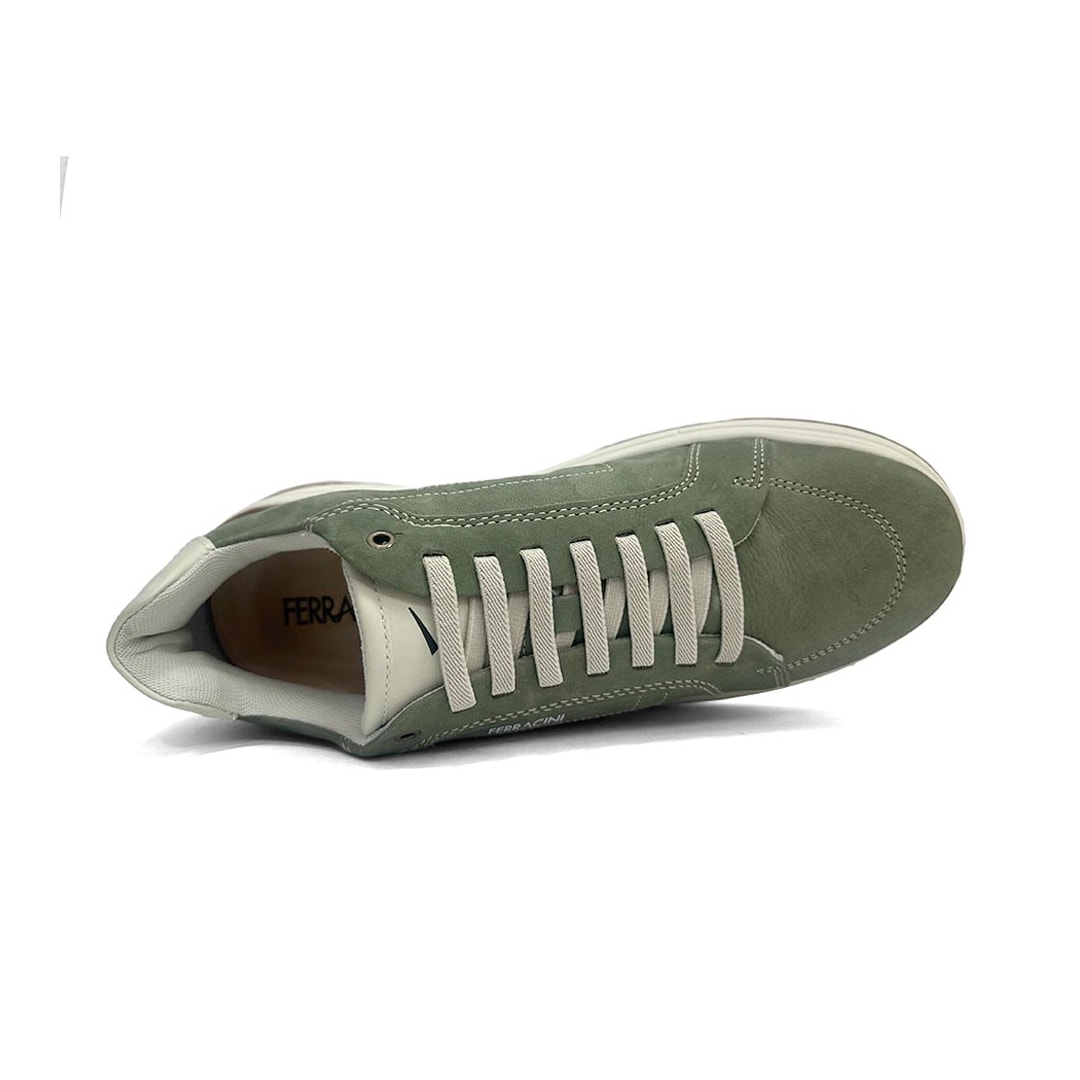 Tênis Ferracini Masculino Couro 7161-683E Verde Militar Tênis Ferracini Masculino Couro 7161-683E Verde Militar