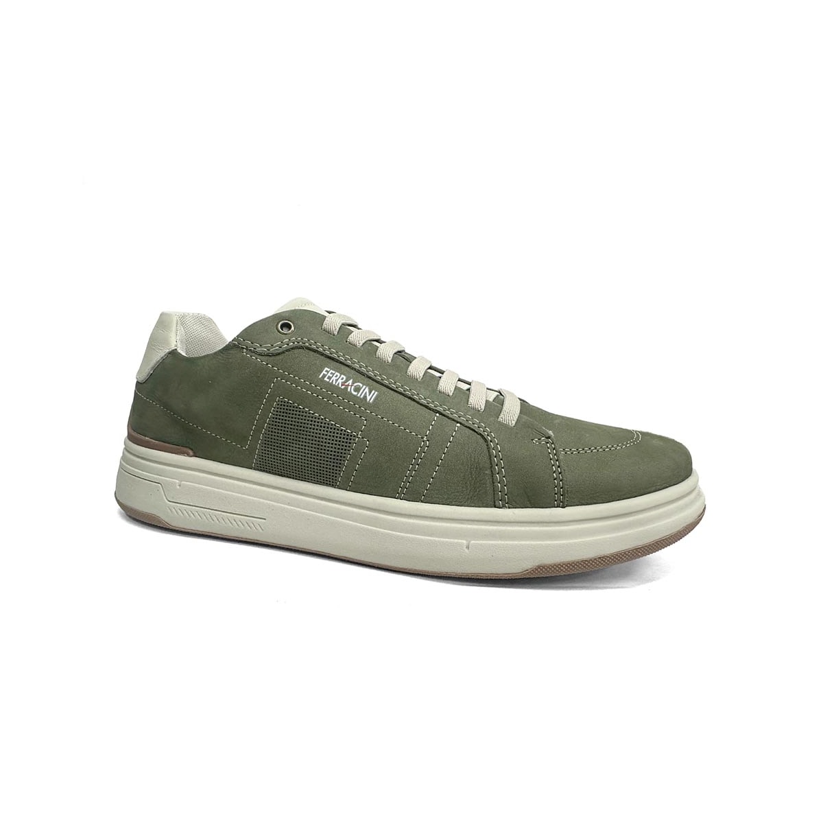 Tênis Ferracini Masculino Couro 7161-683E Verde Militar Tênis Ferracini Masculino Couro 7161-683E Verde Militar