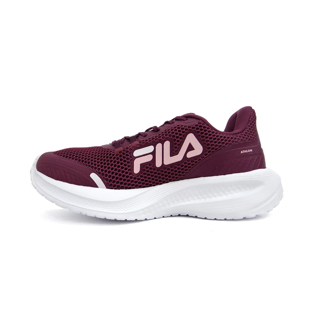 Tênis Fila Athlon Feminino 1092564 Bordo/Rosa Claro/Bra