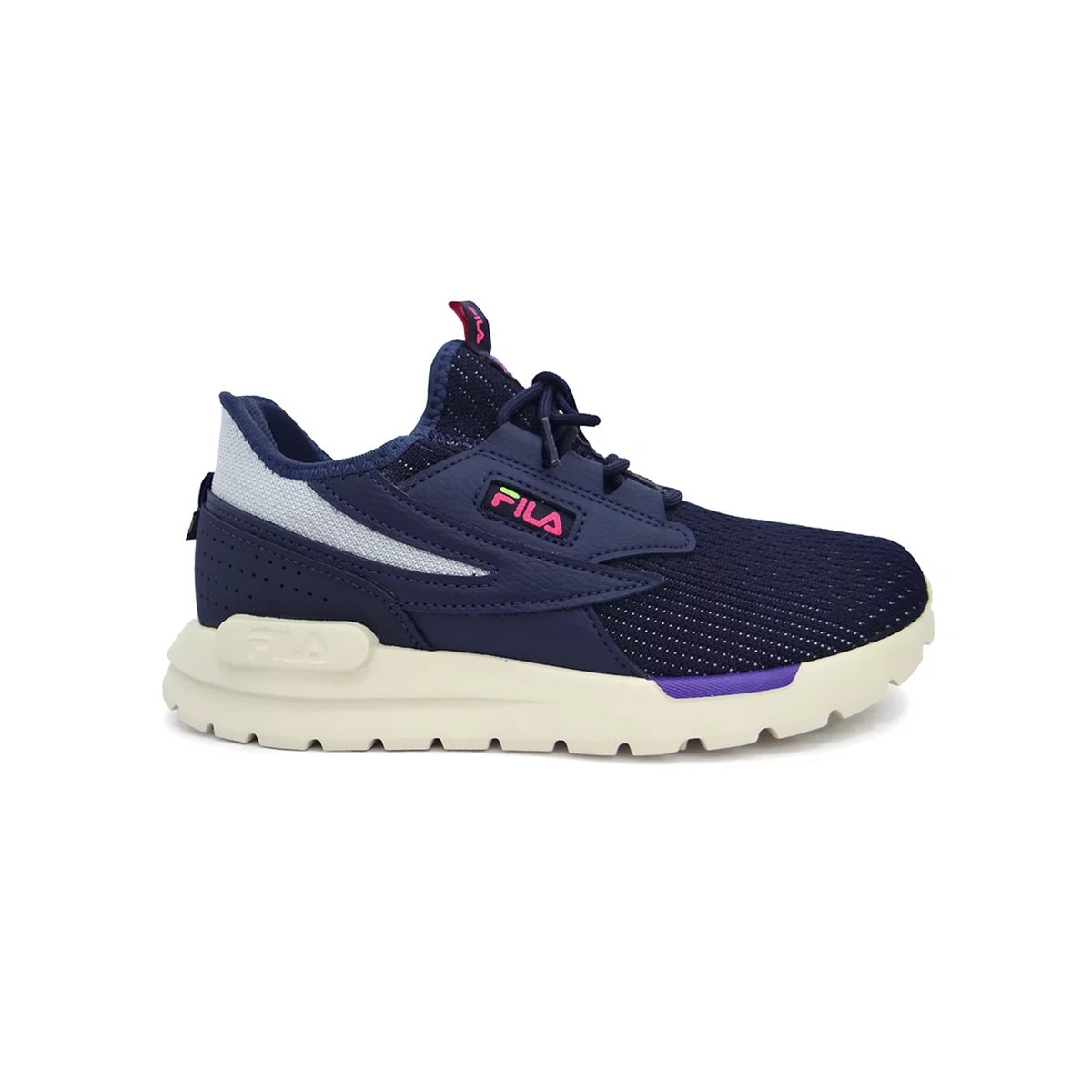 Tênis Fila Esporte Tr-knit Marinho/Blue/Rosa Tênis Fila Esporte Tr-knit Marinho/Blue/Rosa